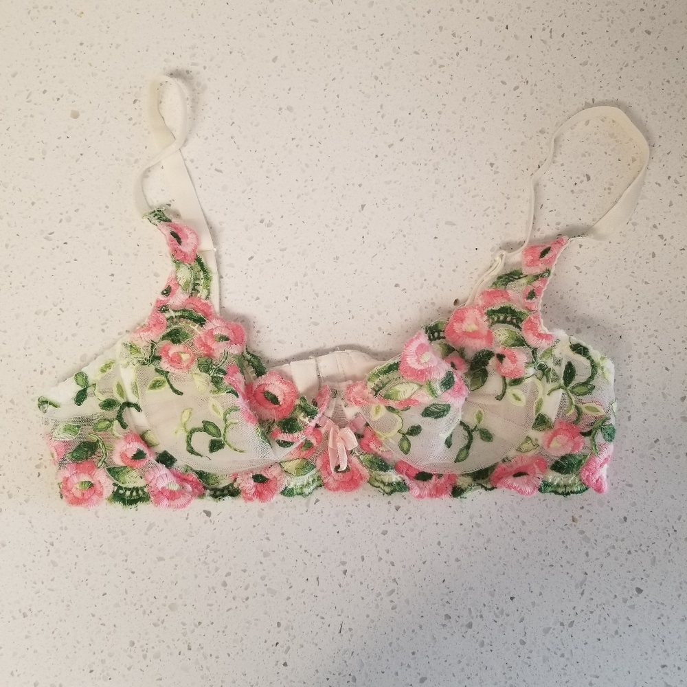 Reflections by Spiegel Floral Lace Bra 32B